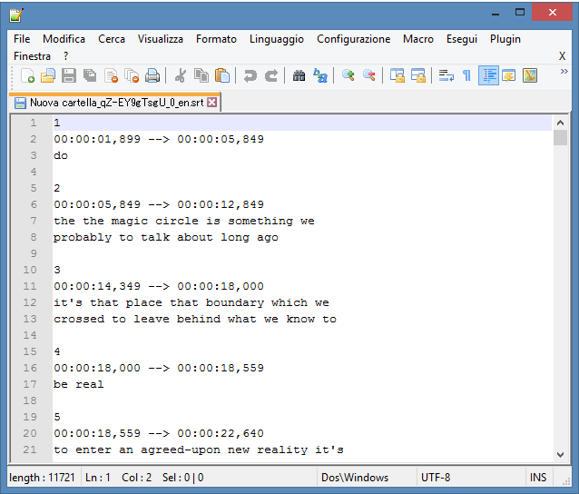 SRT file
